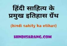 हिंदी साहित्य के इतिहास के प्रमुख ग्रन्थ | hindi sahity ka etihas lekhn hindi-sahity-ka-etihas-grnth