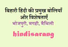 बिहारी हिंदी की प्रमुख बोलियाँ और विशेषताएँ | bihari hindi bihari-hindi-ki-boliyaan
