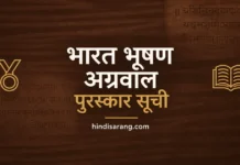भारत भूषण अग्रवाल पुरस्कार | bharat bhushan award Bharat Bhushan Agrawal Award Winners List
